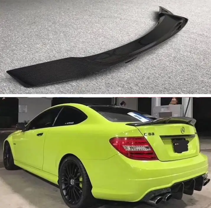 Спойлер для заднего крыла багажника из углеродного волокна Mercedes Benz W204 W207 C63 C180 C200