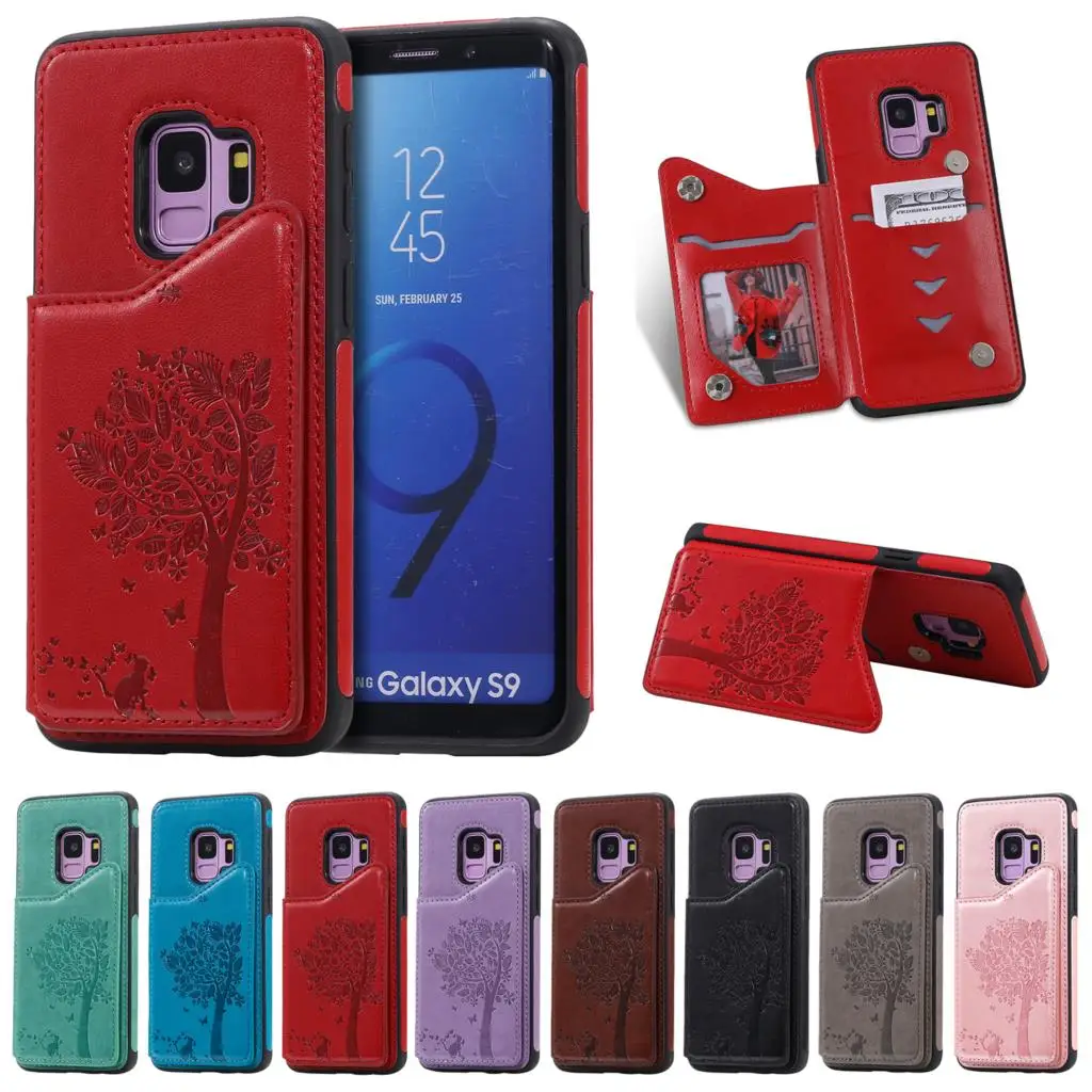 Полуобернутый чехол для телефона samsung Galaxy S9 S9Plus SM-G960F SM-G965F samsung S9+ S9Active Кожаный чехол Чехол SM-G960U