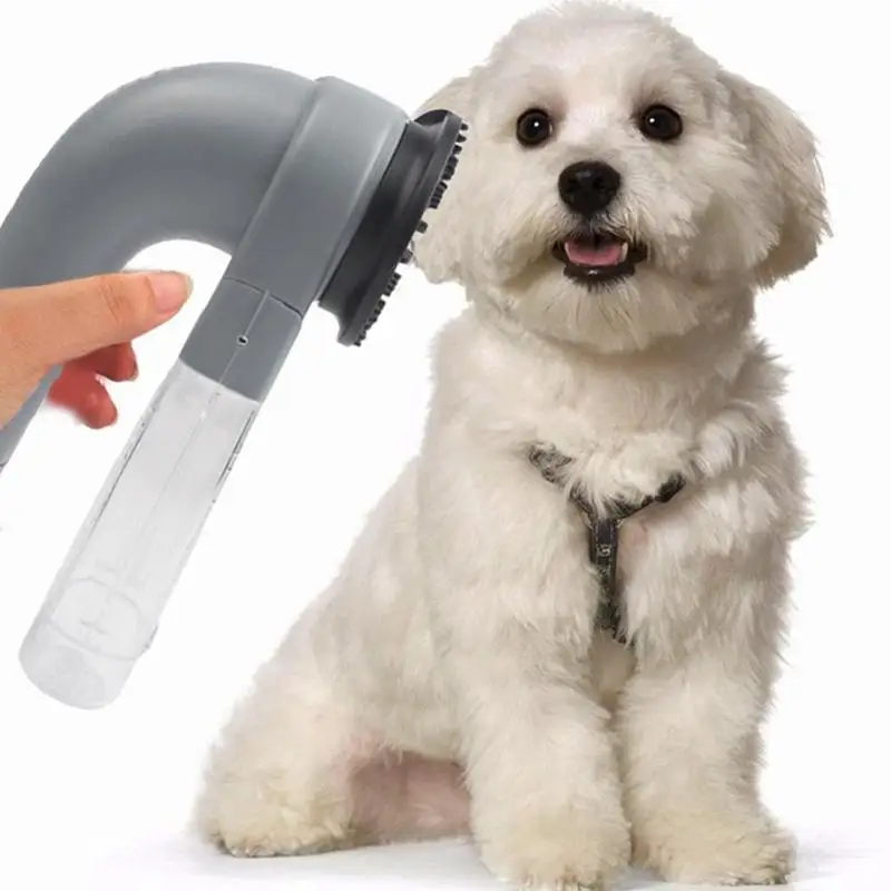 Portable Electric Pet Sucker Pet Hair Shed Not Spray Pet Hair Vacuum Grooming System Powered Pet Gr