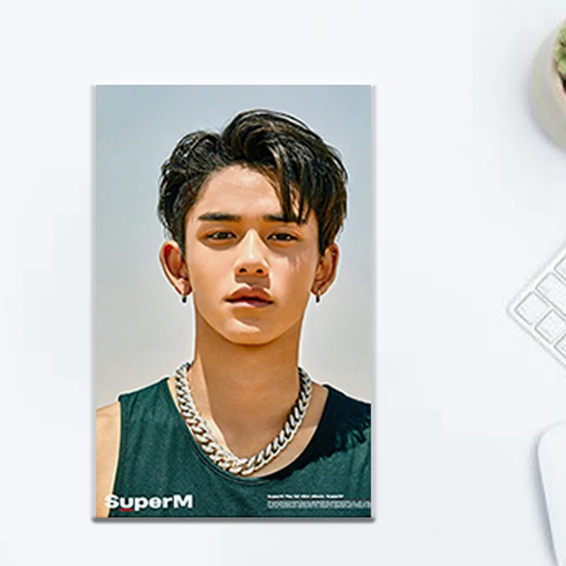 Kpop SuperM, для всех членов, персональные, предварительно просеивающие, индивидуальные, карточные, командные, Кристальные, карточные наклейки, Kun, фотооткрытки, наклейки для фанатов, подарки