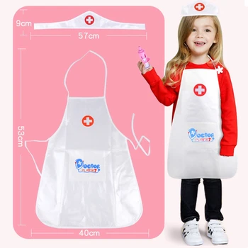 

1set Baby Pretend Play Doctor Clothing Toys Kids Role-playing Games Hospital Doctor Set Toys Halloween Pretend Play Performing Nurse Toys