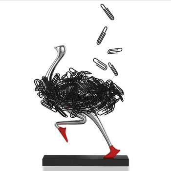 

HOT-Ostrich netic Desktop Paper Clip Holder Office Supplies Office Supply Paperclip Holder entic Paper Clip Holder