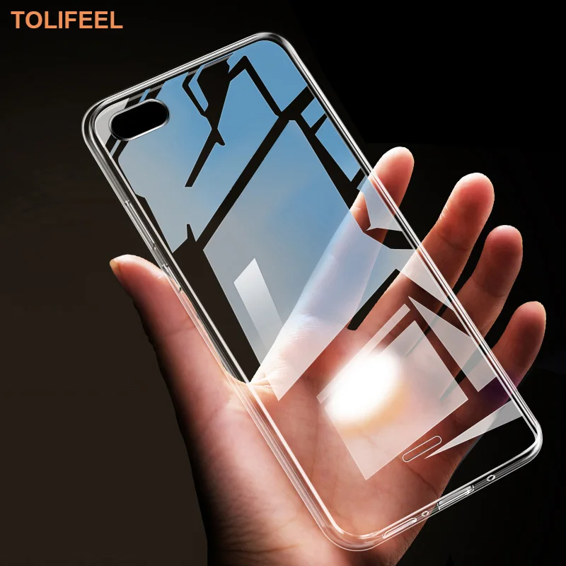 Чехол TOLIFEEL для Xiaomi Redmi 6 6A ультра тонкий ТПУ силиконовый прозрачный облегающий