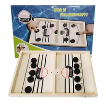 

Table Hockey Game Family Table Board Games Catapult Chess Parent-child Interactive Toy Fast Sling Puck Game Ice Hockey Games