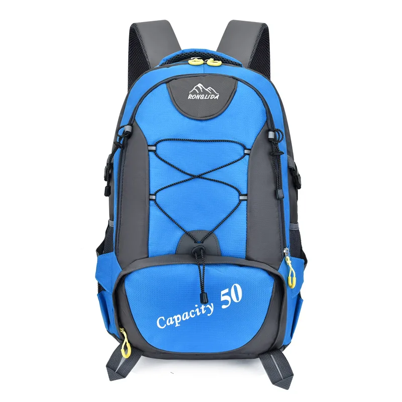 Открытый спортивный походный рюкзак 50л для мужчин и женщин, водонепроницаемый рюкзак для альпинизма, походный рюкзак