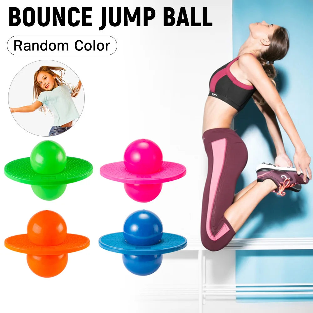 

Pogo Ball Hopper Sport High Balance Bounce Jump Board Ball Fitness Ball with Inflating Pump for Kids
