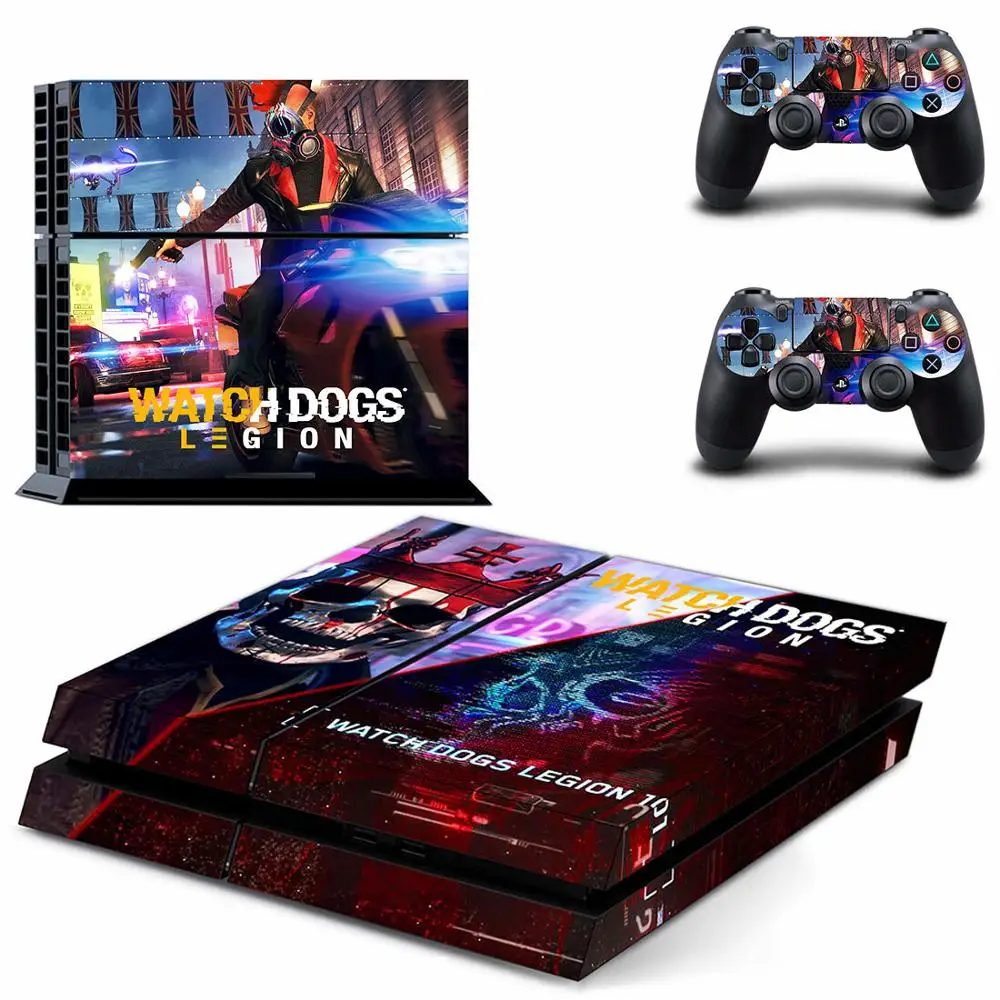 Часы-собаки: Легион наклейка для PS4 Play stadi4 Sitcker Vinilo PS 4 наклейки Наклейка Обложка для Playstation 4 PS 4 консоль и контроллер