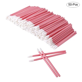 

50pcs Disposable Lip Gloss Lipstick Eyelash Correction Stick Applicator Perfect Makeup Tool Set