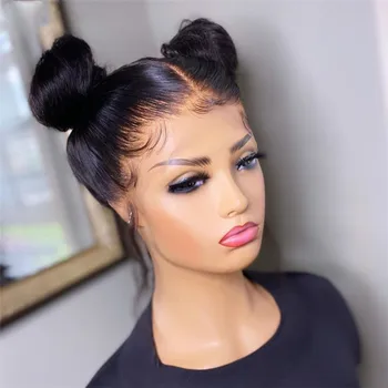 

Long Straight Wig 5x5 PU Silk Base Wig Lace Front Human Hair Wigs Bleached Knots with Natural Hairline