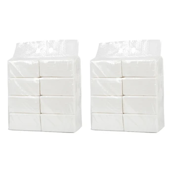 

16 Packs Towel Paper Tissue Native Bamboo Pulp Pumping Paper Household Napkin Friendly(3 Layers 135 Sheets / Pack)