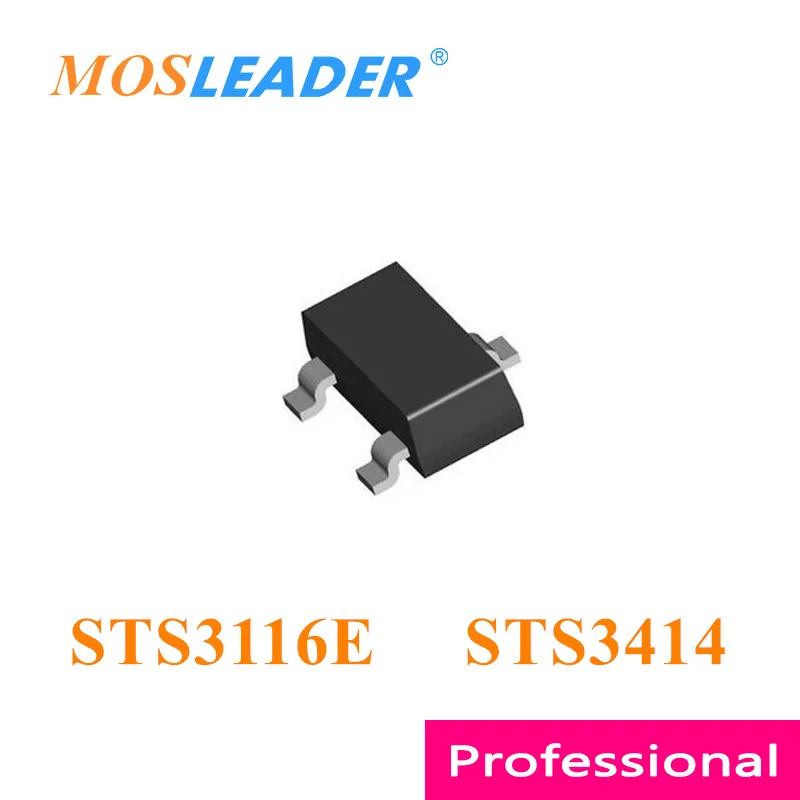 

Mosleader STS3116E STS3414 SOT23 3000 шт STS3116 N-Channel 20V 30V сделано в Китае высокого качества