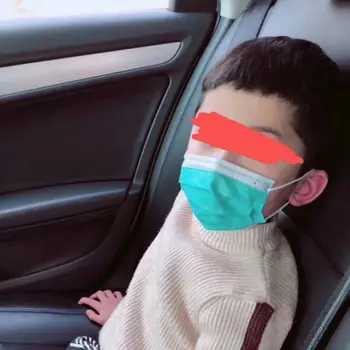 

50Pcs Nonwoven Kids Masks Children Masks Protective Masks Basic Protective Haze Dustproof Mask