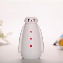 Креативная Новая акция большая белая стеклянная мультяшная детская чашка Снеговик Милая Студенческая чашка