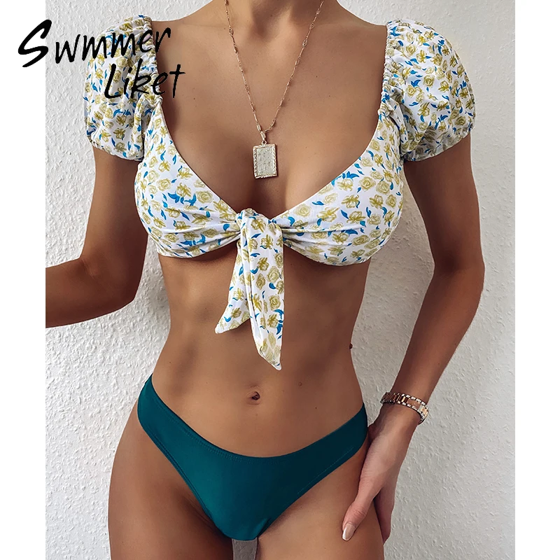 bikini with short sleeves