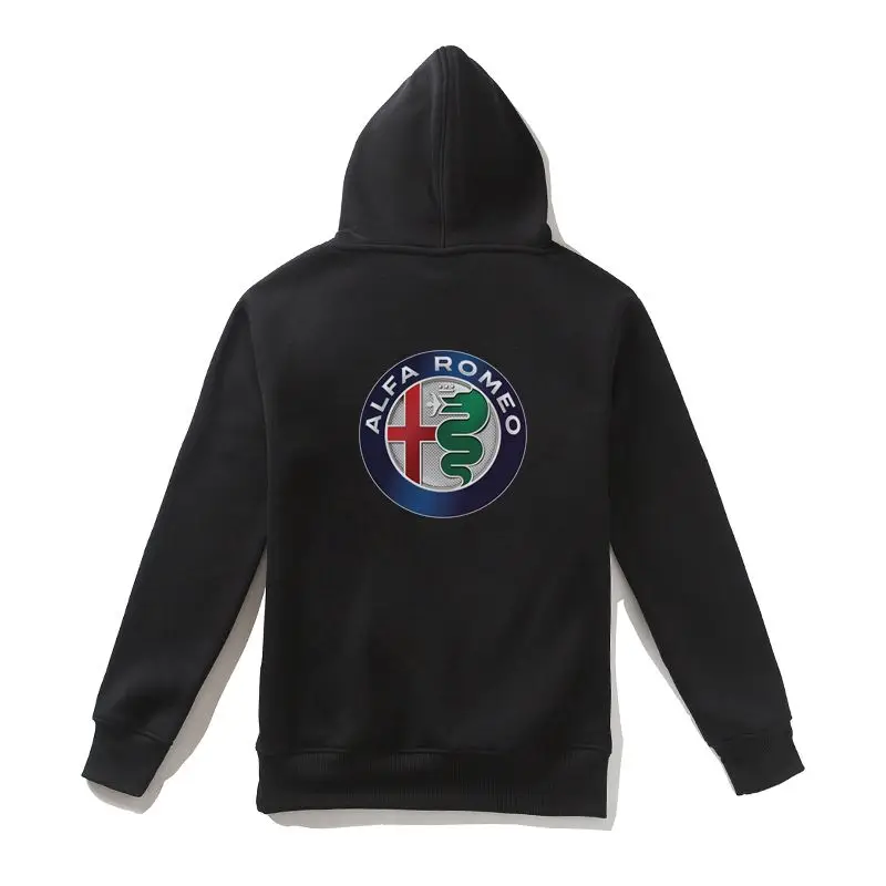 Alfa Romeo Толстовка для мужчин и женщин на молнии хлопок брендовая одежда толстовка высокое качество куртка мужской печати Felpe H26MK