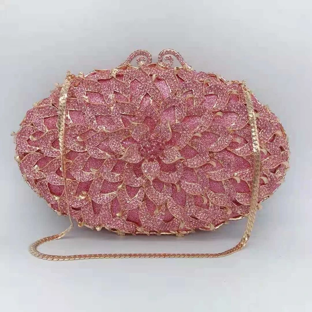 SUNMAY Designer Golden Polti Pink Colour Bag Tassel Ethnic Purse  Women's/Girls's Handbag for Party/Wedding/Casual/Bridal Potla Bag