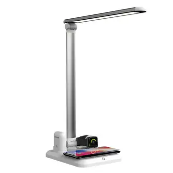 

4 In 1 Wireless Charger Stand LED Desk Lamp USB Charging Port Charger Fast Wireless Charging For Apple Watch Airpods IPhone