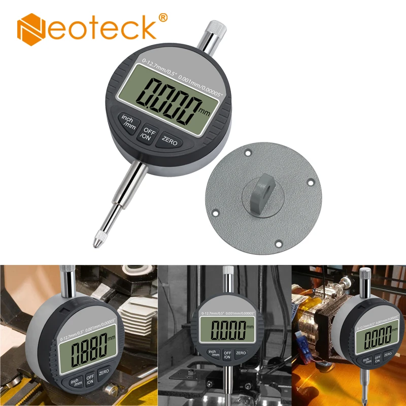 Neoteck DTI Digital Dial Indicator 0.001/0.00005'' Range 0 12.7mm