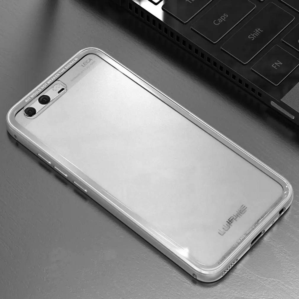 LUPHIE для HUAWEI P10 P10 Plus чехол s металлическая рамка Прозрачный Закаленное стекло чехол на заднюю панель мобильного телефона защитный чехол для мобильного телефона