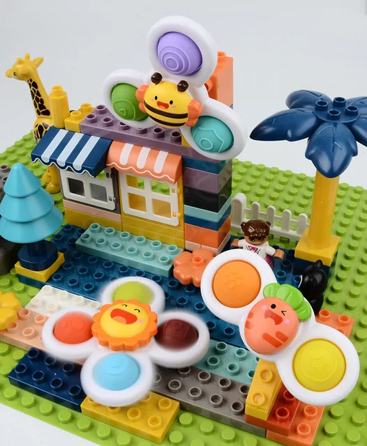 Montessori Fidget Suction Cup Spinner Toy For Kids Fingertip Gyro Educational Baby Rotating Rattles Spin Top Bath Toys Children 3