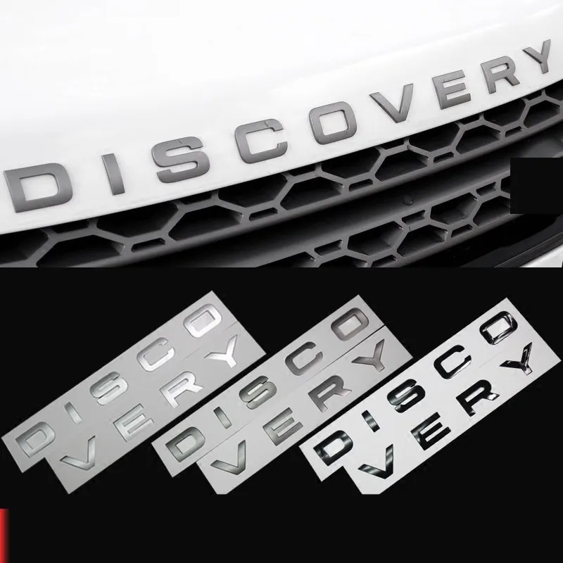Glossy Black Gold Grey Silver Letters Emblem Badge Car Hood Rear Trunk Logo Sticker for Land Rover DISCOVERY Sport Accessories | Автомобили