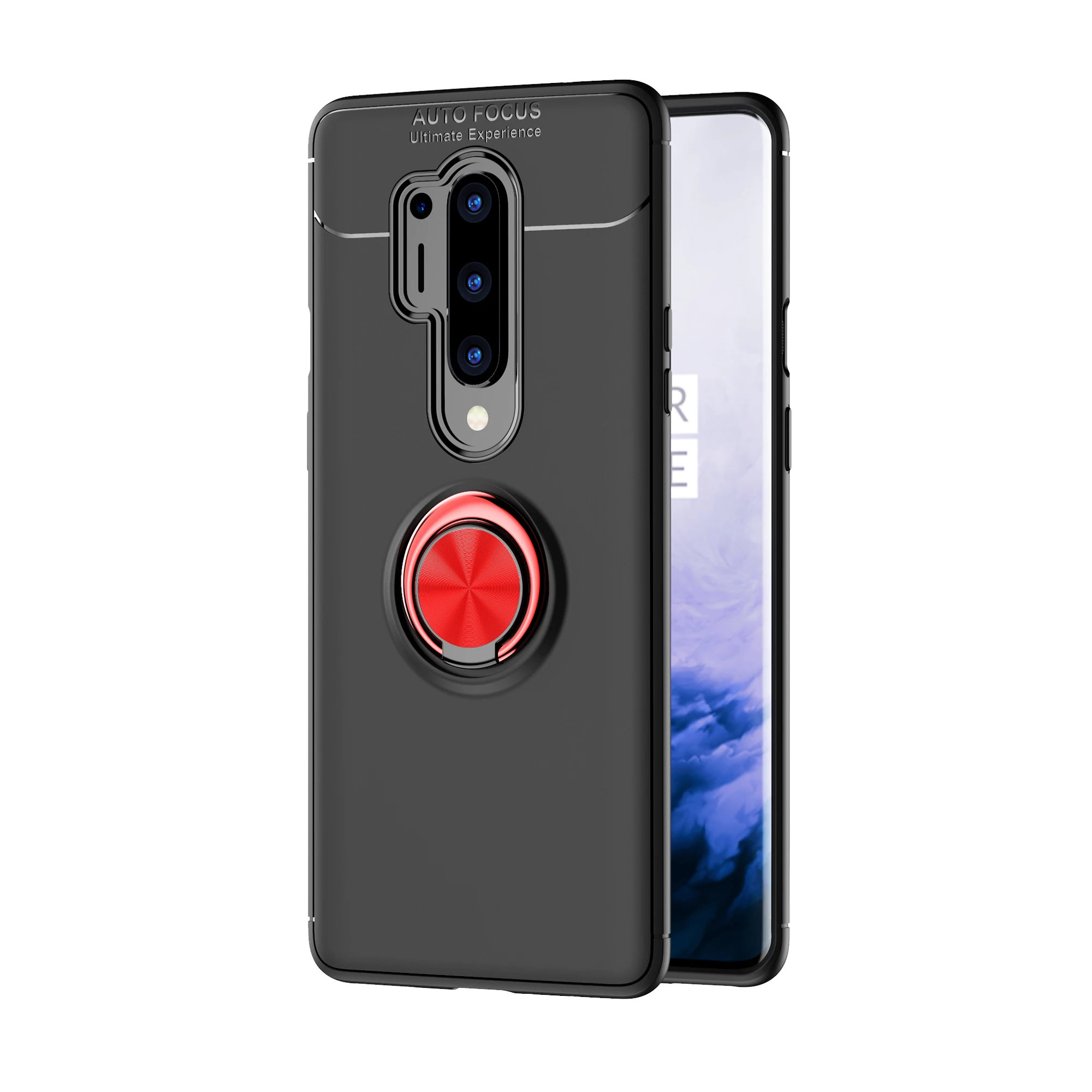 Новый чехол для телефона Oneplus 8 8Pro мягкий из ТПУ с кольцом на палец магнетизм