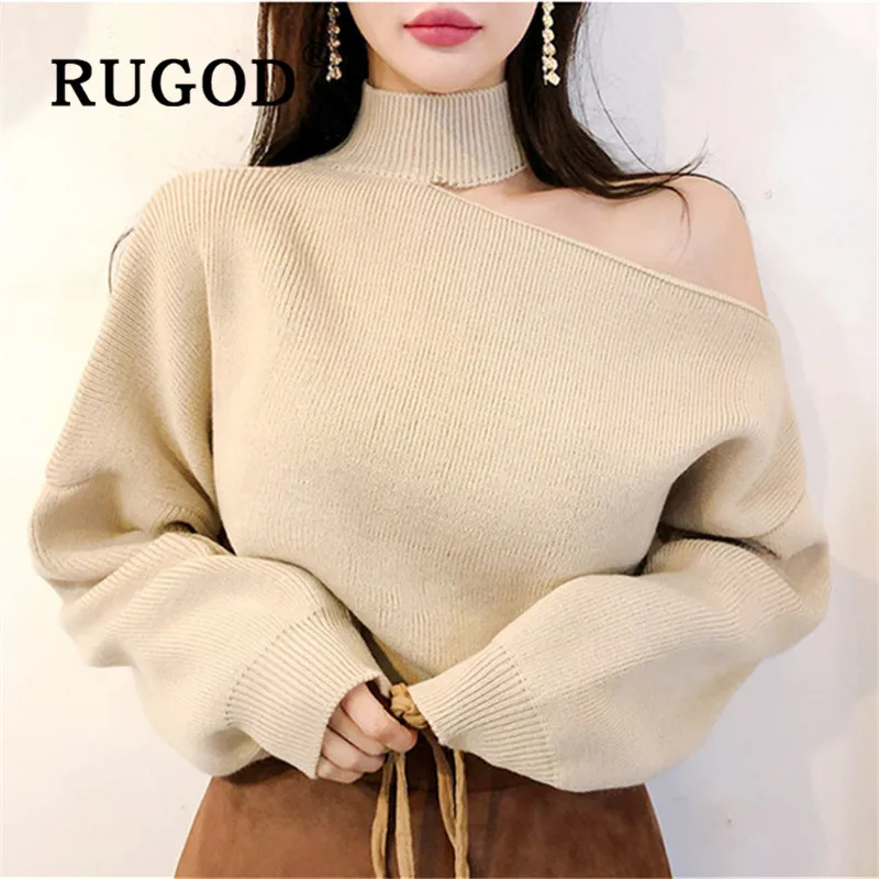 RUGOD новинка 2019 Осенний корейский шикарный свитер пуловеры с круглым вырезом и