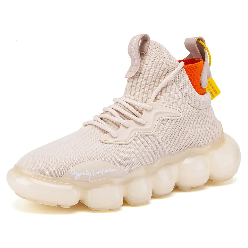 

2020 New Summer Fashion Men's Shoes New Style Shoes Popcorn Breathable Sneakers Running Shoes Sports Breathable Lace-up Shoes