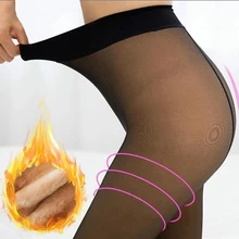 

ASHEYWR Thermal Velvet Thicken Warm Leggings Winter Women Slim Elastic High Waist Legging Plus Velvet Thick Leggins Pants Female