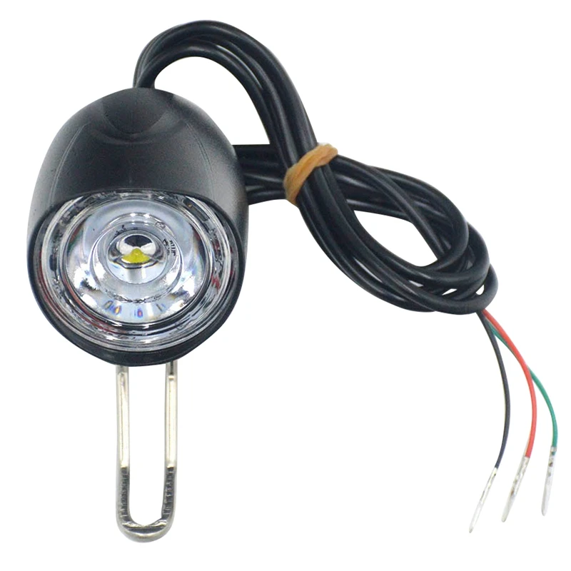 Светодиодный светильник для электровелосипеда, 36 В, 48 В, 12 Вт, водонепроницаемый светильник-вспышка с рожком и переключателем