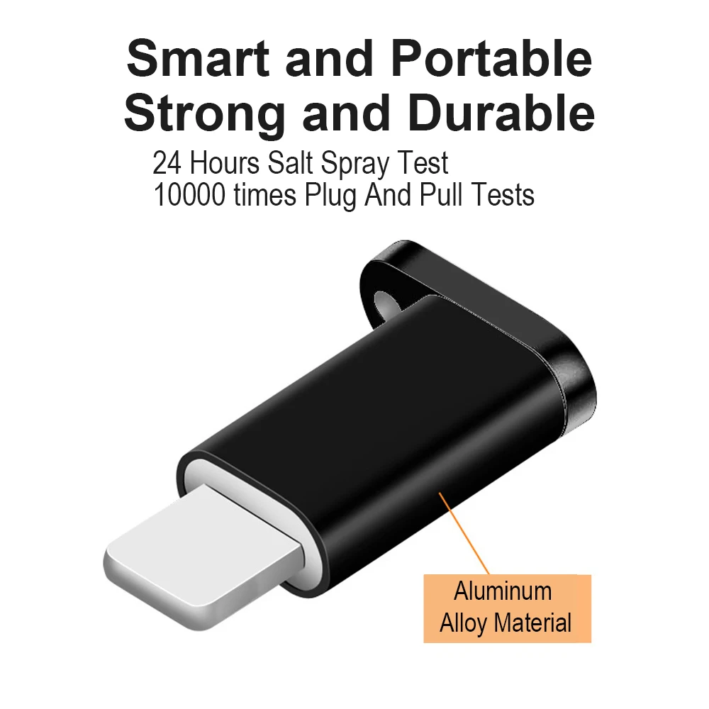 VOXLINK Adapter Micro USB To Lighting 8Pin For Apple Adapter With Key Chain For iphoneX XS XR 6 7Plus Sync Charger OTG Converter