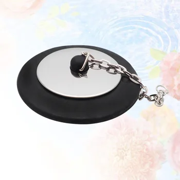 

1pc Drain Stopper Bathtub Rubber Tub Drain with Chain for Kitchen Bathroom