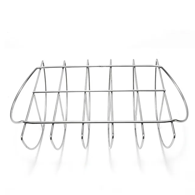 Fém Bbq Bordák Állvány Grilles Rozsdamentes Acél Barbecue Kosár Bárányborda Polc Főző Háló Kültéri Kiegészítők Konyhai Szerszámok - Image 4