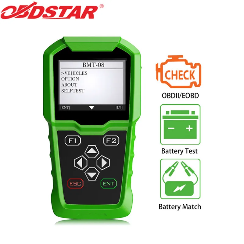 OBDSTAR BMT-08 12 В/24 В 100-2000 CCA Ач автомобильный тестер нагрузки батареи и инструмент OBD2 |