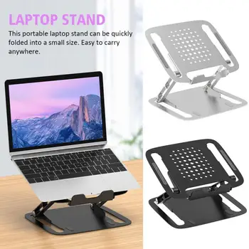 

Aluminum Alloy Riser Adjustable Angle With Heat Vent Lightweight Laptop Stand Ergonomic Z-type Design Reduce Neck Fatigue