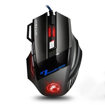 

KISSCASE Ergonomic Wired Gaming Mouse 7 Button LED 5500 DPI USB Computer Mouse Gamer Mice X7 Mause With Backlight For PC Laptop