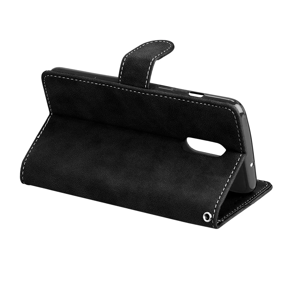 Excellent 100pcs/lot Vintage Scrub 3 card flip wallet leather cover case for One plus 5 5T 6 7 7 Pro Oneplus 5 5 T 6 7 7 Pro shell 4