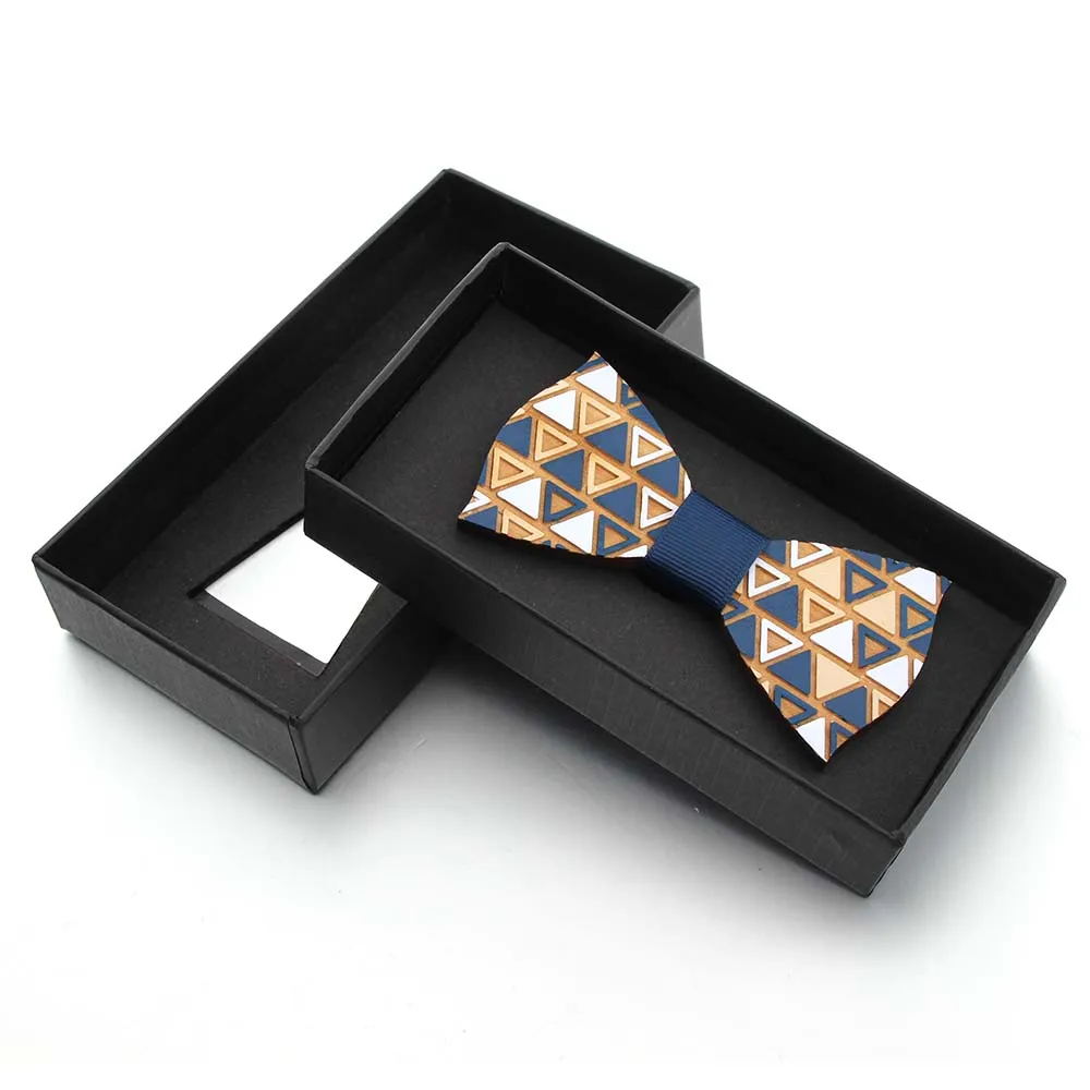 Мужской Регулируемый формальный Деревянный винтажный цветной галстук-бабочка с принтом бабочки для смокинга, жениха, выпускного вечера, вечерние аксессуары, подарок