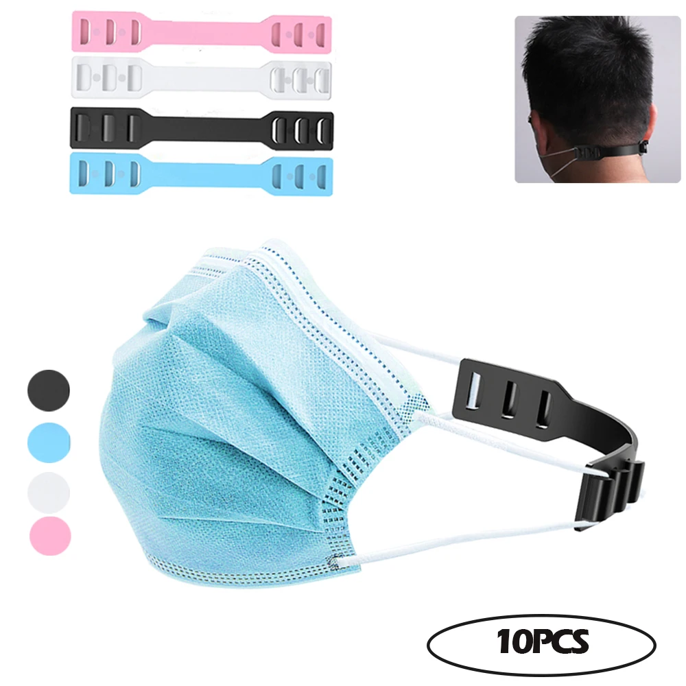 WE-WHLL 10 Pezzi Ear Strap Hook Mask Extender Ear Protector Manufatto Ear Strap Extender-Pink