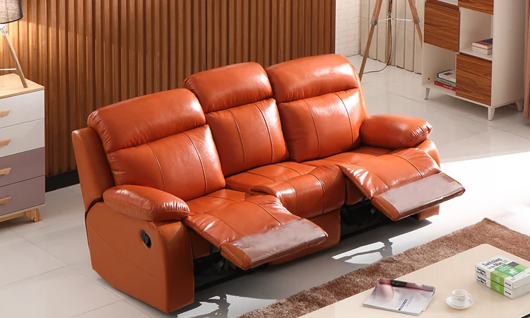 Foshan recliner sofa set,home cinema seating living room sectional sofa leather power recliner