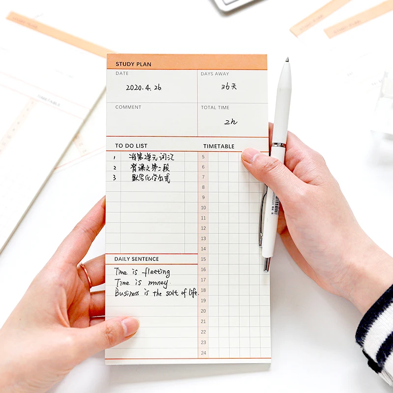 

Yoofun 30sheet 100g Quality writing paper Memo pads Study plan To Do list Notepads Daily Schedule Office School Stationery