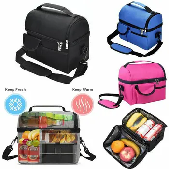 

8L Outdoor Camping Insulated Lunch Bag Work Picnic Bag Adult Kids Hiking Party Food Lunchbox Storage Bags