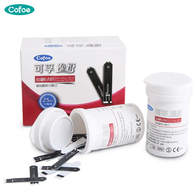 Тест-полоски и иглы для глюкозы Cofoe Yiyue, 50/100 шт., только для медицинского монитора глюкозы в крови Yiyue, свободный код Тест-полоски и иглы для глюкозы Cofoe Yiyue, 50/100 шт., только для медицинского монитора глюкозы в крови Yiyue, свободный код