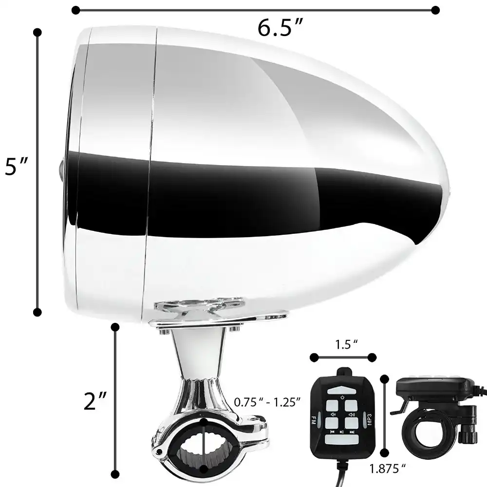 aileap motorcycle speakers