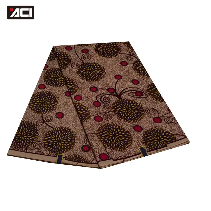 

ACI Veritable Wax African Ankara Fabrics 6 Yards Tissu Africain Batik Fabric Polyester Pongee African Wax Prints Fabric For Lady