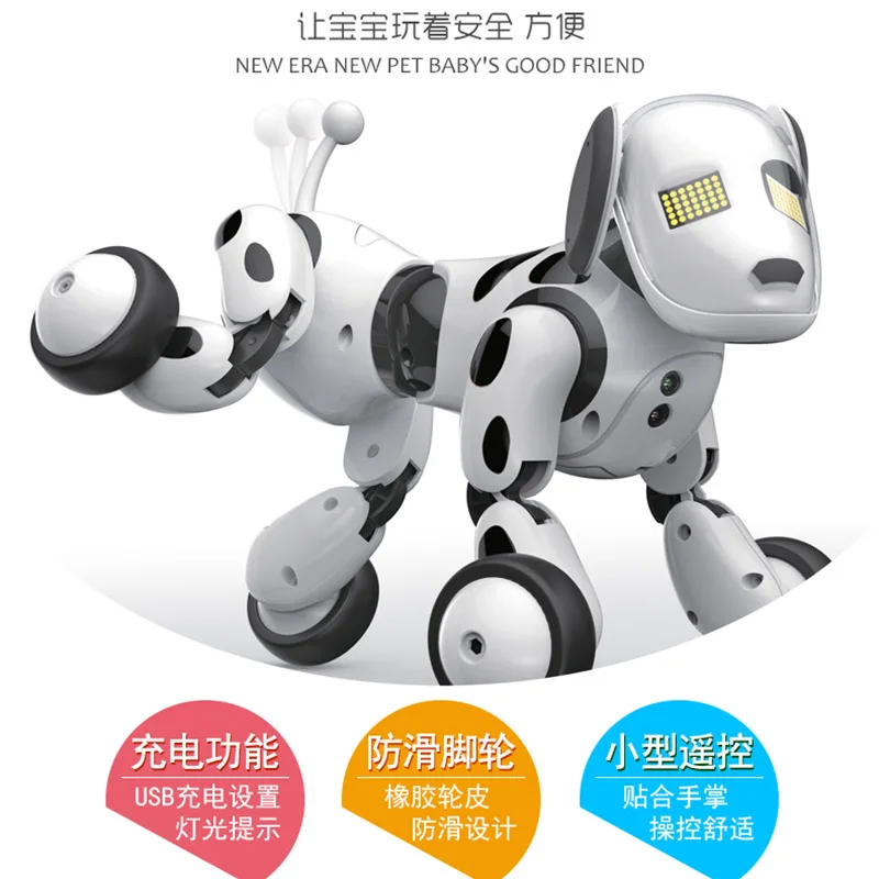 

Children Robot Dog Toy Smart Dog Remote Control Dialogue Walk GIRL'S And BOY'S Multi-functional Robot Toys 1-4