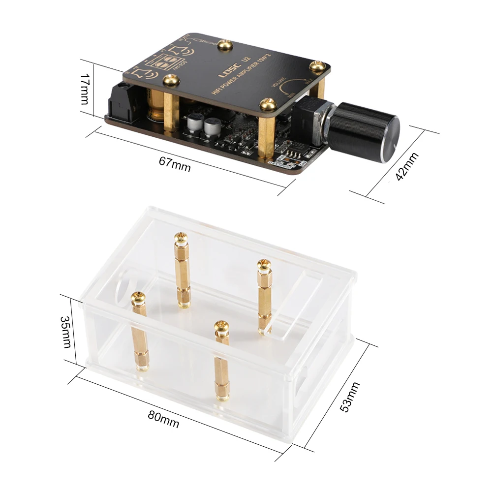 Placa Amplificadora de Potência Estéreo Bluetooth 5.0 Amplificador de Som Áudio para Amp Speaker Faça Você Mesmo dc 12v24v 15w x 2.0 Aiyima-pam8620 - Image 3