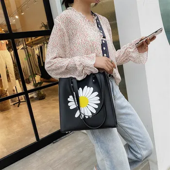 

woman's bag Brand Original Design Summer Bag 2020 New Daisy Flower Portable Large Capacity Shoulder tote Bag