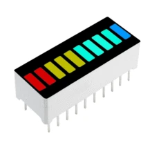 10Pcs 10 Segmenti LED Grafico A Barre Modulo Display Grafico A Barre di Luce Ultra Luminoso Rosso Giallo Verde Blu Colori Multi-colore FAI DA TE All'ingrosso