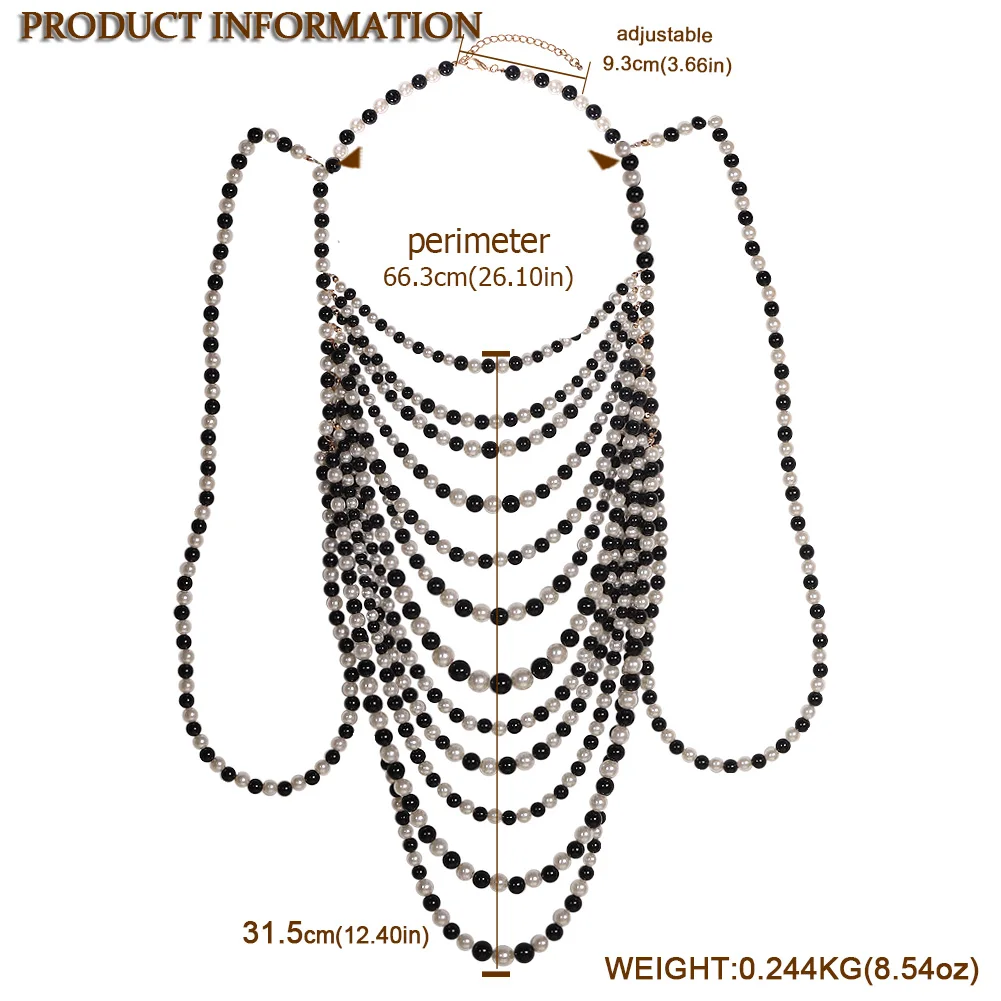 Miwens, роскошные уникальные цепочки для тела с искусственным жемчугом, ювелирные изделия для женщин, свадебный подарок, большое массивное ювелирное изделие, фирменный дизайн